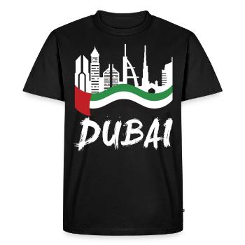 Dubai United Arab Emirates The Palm - Men's Premium Organic T-Shirt - black - Front - Nico (187cm)