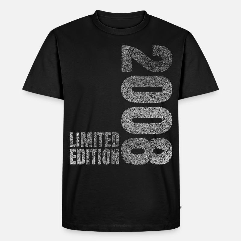 2008 Limited Edition Geschenk - Männer Premium Bio T-Shirt - Schwarz