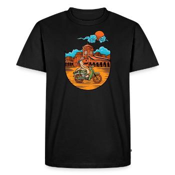 Vietnam I Saigon Scooter Pho Bo Motif de voyage pour - T-shirt Premium bio Homme - noir - Devant - Nico (187cm)