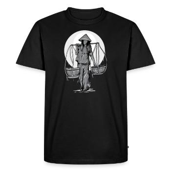 Vietnam I Saigon Scooter Pho Bo Motif de voyage pour - T-shirt Premium bio Homme - noir - Devant - Nico (187cm)