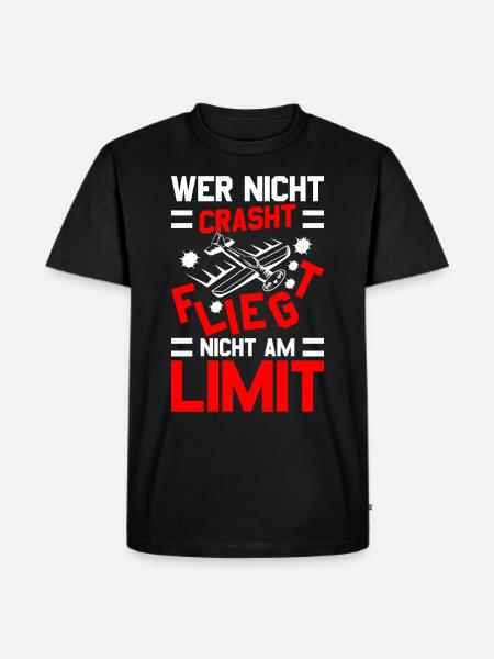 Modellflug Modellbauer Modellflieger Modelflug - Männer Premium Bio T-Shirt - Schwarz