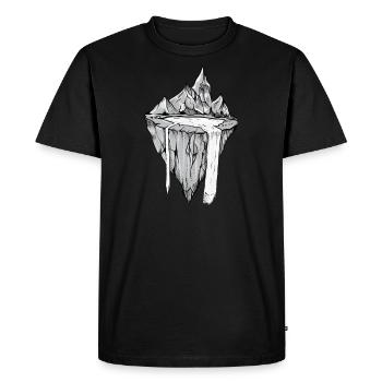 Géologie I Science Croûte terrestre Motif pour - T-shirt Premium bio Homme - noir - Devant - Nico (187cm)