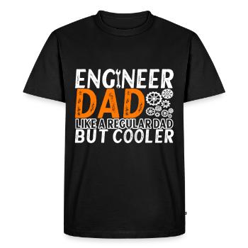 Ingénieur Mécanicien Ingénieur Civil - T-shirt Premium bio Homme - noir - Devant - Nico (187cm)