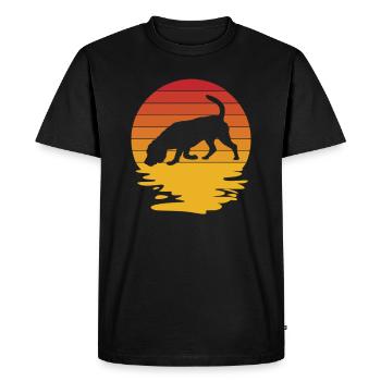 Beagle Beagle Chien Beagle Chiot Beagle Propriétaire - T-shirt Premium bio Homme - noir - Devant - Nico (187cm)