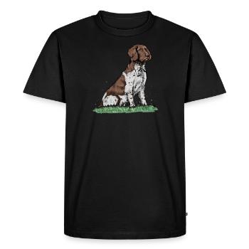 Großer Münsterländer I Vorstehund Jagdhund Motiv - T-shirt Premium bio Homme - noir - Devant - Nico (187cm)
