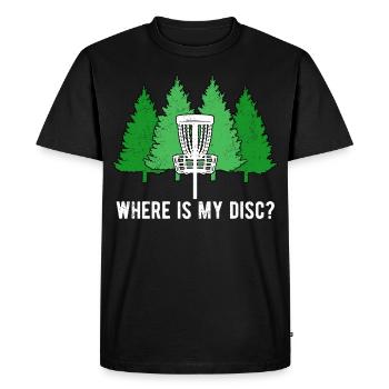 Disc Golf Discgolf - T-shirt Premium bio Homme - noir - Devant - Nico (187cm)