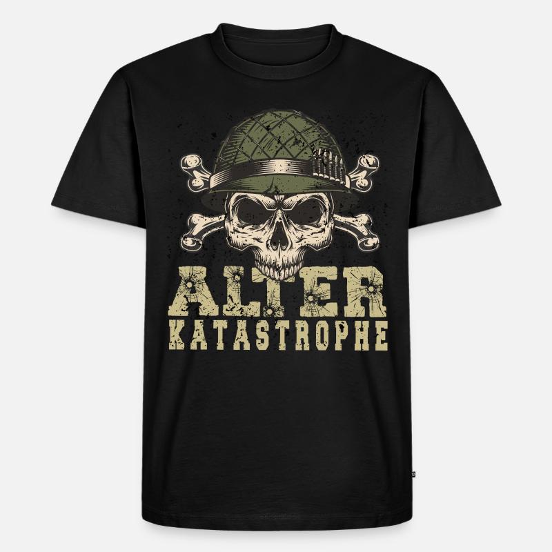 Alter Katastrophe - Männer Premium Bio T-Shirt - Schwarz