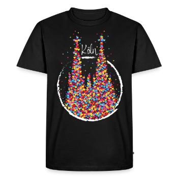 Carnaval de Cologne Carnaval de Cologne Confettis - T-shirt Premium bio Homme - noir - Devant - Nico (187cm)