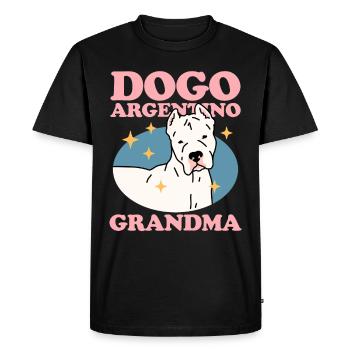Dogo Argentino Grand-mère | Cadeau de propriétaire de chien - T-shirt Premium bio Homme - noir - Devant - Nico (187cm)