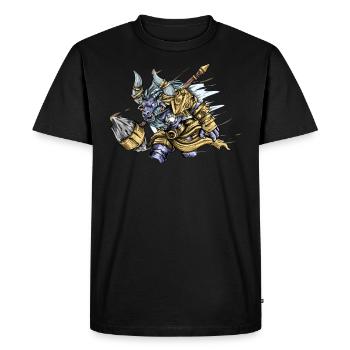Minotaur I Mythical creature ancient Greece motif - Men's Premium Organic T-Shirt - black - Front - Nico (187cm)
