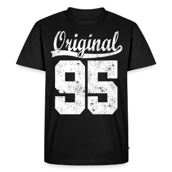 95 nés Gift - T-shirt Premium bio Homme - noir - Devant - Nico (187cm)