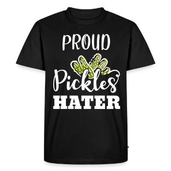 Fier Concombre Hater Anti-Vegan Food Rel - T-shirt Premium bio Homme - noir - Devant - Nico (187cm)