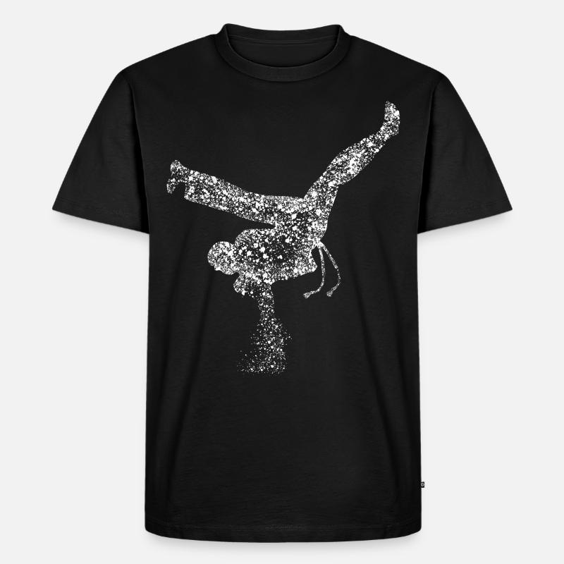 Capoeira Breakdance Breakdancer - Männer Premium Bio T-Shirt - Schwarz