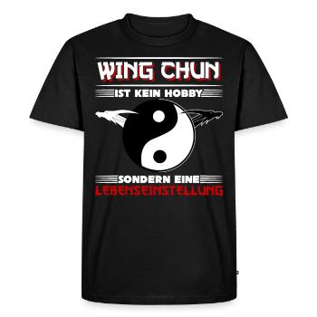 Wing Chun Kung Fu Sport Ving Tsun - T-shirt Premium bio Homme - noir - Devant - Nico (187cm)