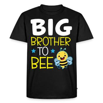 Big Brother To Bee Big Bro - Men's Premium Organic T-Shirt - black - Front - Nico (187cm)
