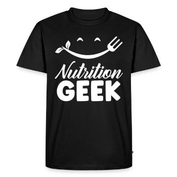 Nutrition Geek Profession Nutritionniste Nutritionniste - T-shirt Premium bio Homme - noir - Devant - Nico (187cm)