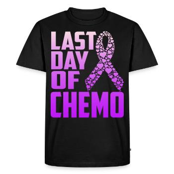 Last day of Chemo Cancer Survivor - Funny Chemo - Men's Premium Organic T-Shirt - black - Front - Nico (187cm)