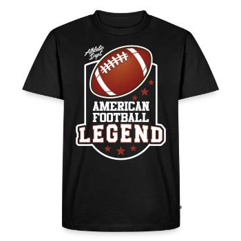 American Football Legend US Sport - Men's Premium Organic T-Shirt - black - Front - Nico (187cm)