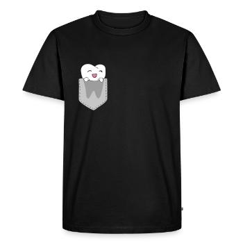 Assistant dentaire Dentiste Dentiste - T-shirt Premium bio Homme - noir - Devant - Nico (187cm)
