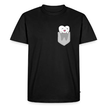 Assistant dentaire Dentiste Dentiste - T-shirt Premium bio Homme - noir - Devant - Nico (187cm)