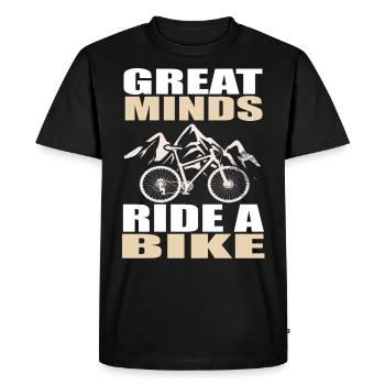 Bicyclette - T-shirt Premium bio Homme - noir - Devant - Nico (187cm)