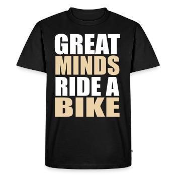 Bicyclette - T-shirt Premium bio Homme - noir - Devant - Nico (187cm)