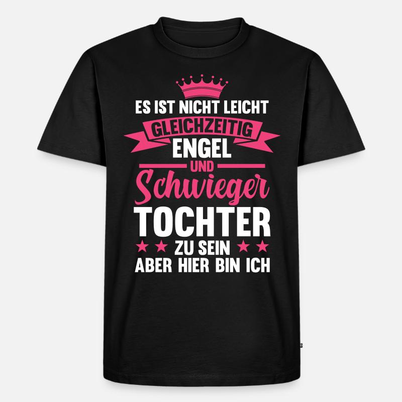 Schwiegertochter - Männer Premium Bio T-Shirt - Schwarz