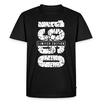 1960 Édition Limitée Année de naissance 1960 Décoration Grunge - T-shirt Premium bio Homme - noir - Devant - Nico (187cm)