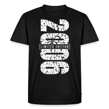 2006 Édition Limitée Année de naissance 2006 Décoration Grunge - T-shirt Premium bio Homme - noir - Devant - Nico (187cm)