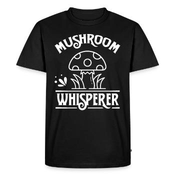 Champignon Whisperer Cueillette de champignons Cueilleurs de champignons - T-shirt Premium bio Homme - noir - Devant - Nico (187cm)