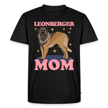 Leonberger Maman Propriétaire de Chien Maîtresse Cadeau - T-shirt Premium bio Homme - noir - Devant - Nico (187cm)