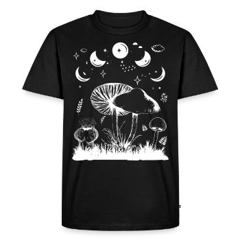 Cottagecore - Just A Phase - Of The Moon - Men's Premium Organic T-Shirt - black - Front - Nico (187cm)