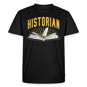 Historiker Geschichte Geschichtslehrer Historik - Männer Premium Bio T-Shirt - Schwarz - Vorne - Nico (187cm)