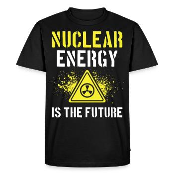 Nuclear energy is the future Nuclear power Nuclear power - Men's Premium Organic T-Shirt - black - Front - Nico (187cm)