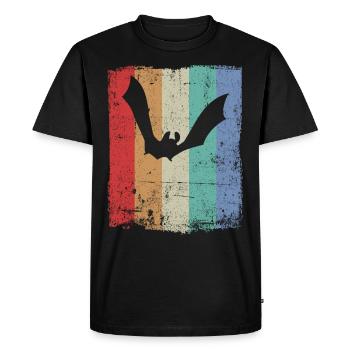 Chauves-souris - T-shirt Premium bio Homme - noir - Devant - Nico (187cm)
