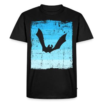 Chauves-souris - T-shirt Premium bio Homme - noir - Devant - Nico (187cm)