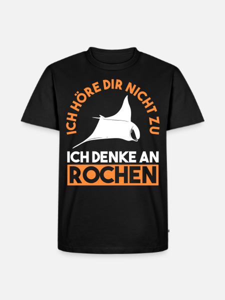 Rochen - Männer Premium Bio T-Shirt - Schwarz