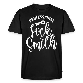 Professional locksmith locksmith - Men's Premium Organic T-Shirt - black - Front - Nico (187cm)