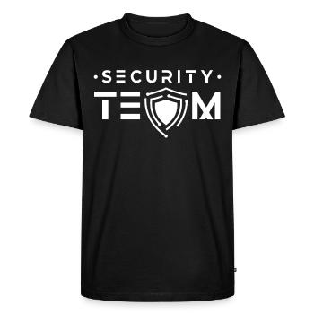 Équipe de sécurité Équipe de sécurité Videur de sécurité - T-shirt Premium bio Homme - noir - Devant - Nico (187cm)
