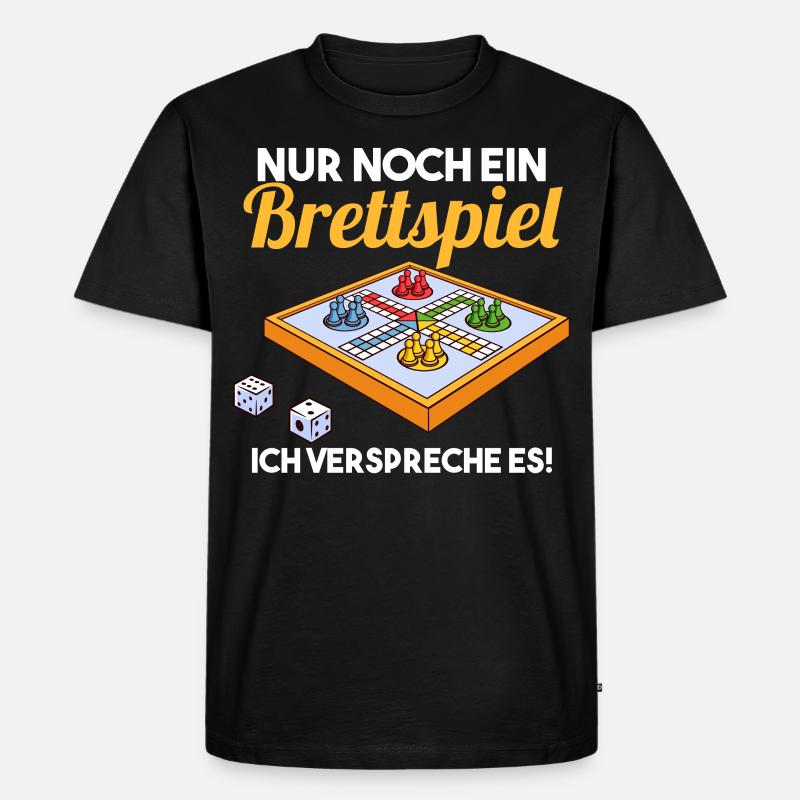 Brettspiel - Männer Premium Bio T-Shirt - Schwarz