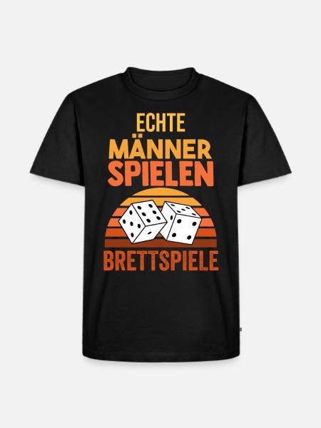 Brettspiele - Männer Premium Bio T-Shirt - Schwarz