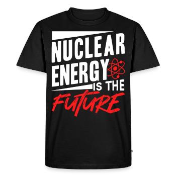 Nuclear energy is the future Nuclear power Nuclear power - Men's Premium Organic T-Shirt - black - Front - Nico (187cm)