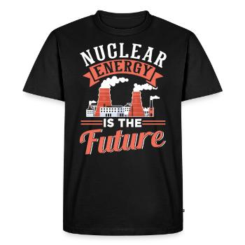 Nuclear energy is the future Nuclear power Nuclear power - Men's Premium Organic T-Shirt - black - Front - Nico (187cm)