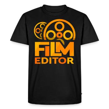 Montage de filmEditor Edit Video - T-shirt Premium bio Homme - noir - Devant - Nico (187cm)