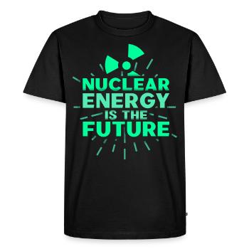 Nuclear power is the future Nuclear power Nuclear energy - Men's Premium Organic T-Shirt - black - Front - Nico (187cm)