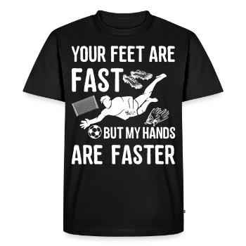 Sport Lifestyle Gardien de but Gardien de but Football Gardien geschen - T-shirt Premium bio Homme - noir - Devant - Nico (187cm)