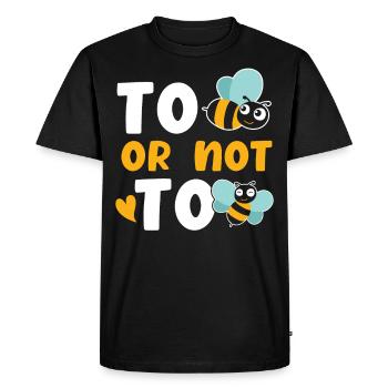 Bee or not bee - Men's Premium Organic T-Shirt - black - Front - Nico (187cm)
