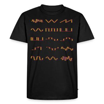Synthétiseur Synthétiseurs Rétro Synthétiseurs - T-shirt Premium bio Homme - noir - Devant - Nico (187cm)