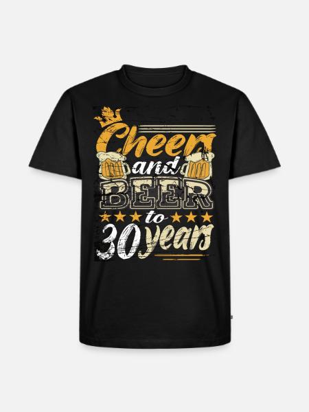 30 birthday man - Men's Premium Organic T-Shirt - black
