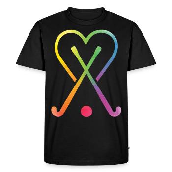 Hockey - T-shirt Premium bio Homme - noir - Devant - Nico (187cm)